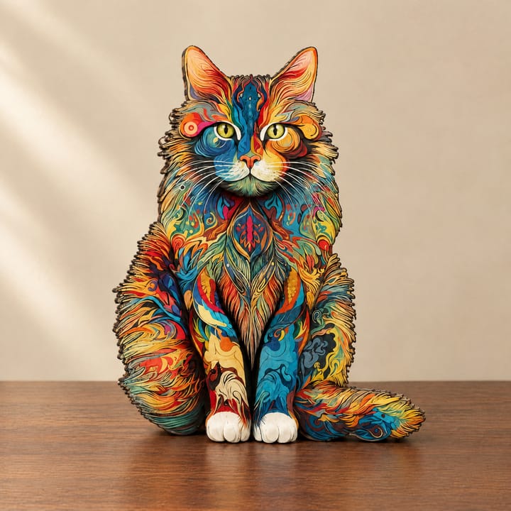 The Cat's Afternoon Wooden Puzzle, Medium