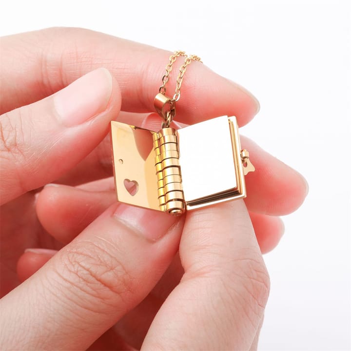 The Opening Book Pendant Necklace