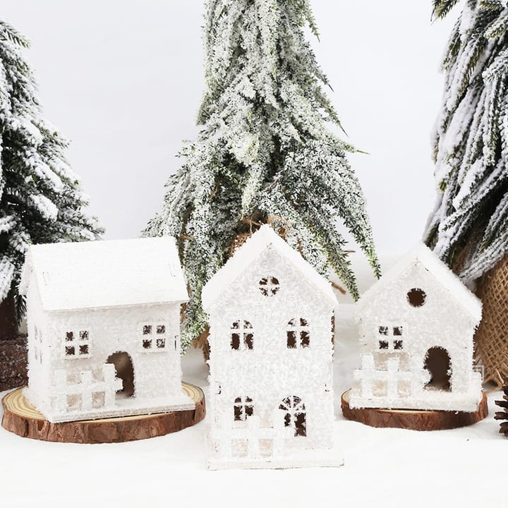 The Glowing Wooden Christmas House
