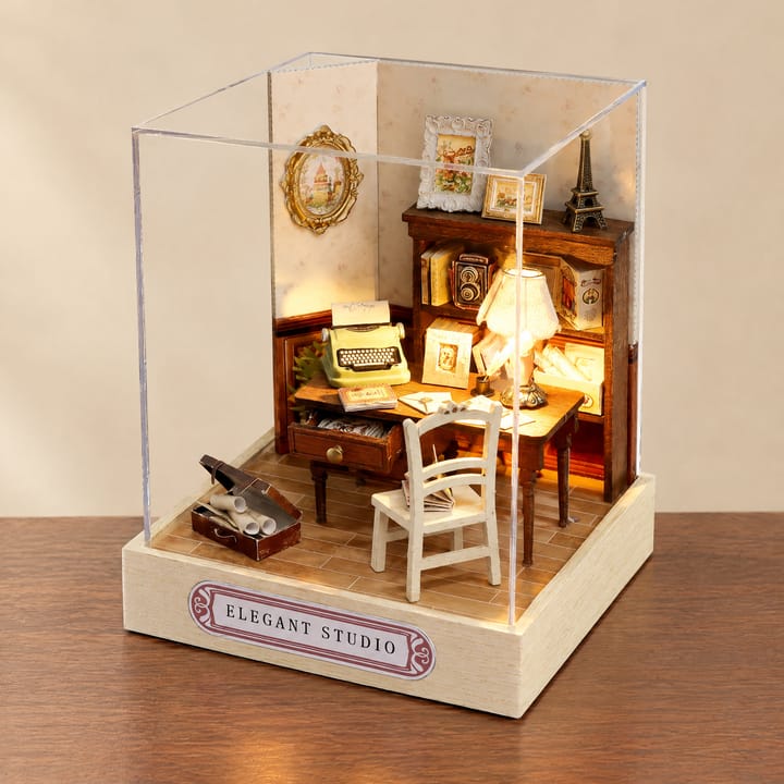 The Glow Room Miniature House Kit, Elegant Studio