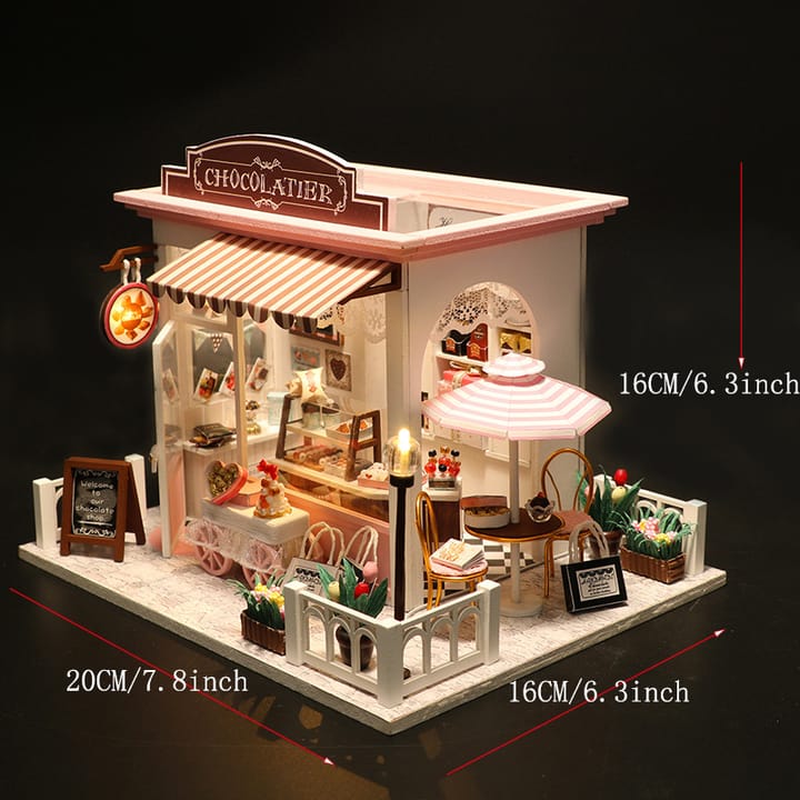 The Hobby House Miniature Kit, Chocolatier shop, no cover