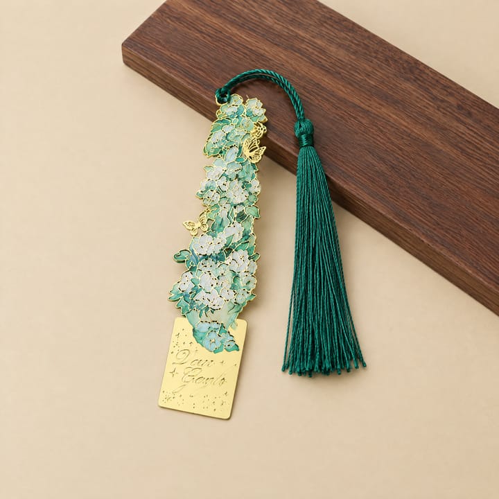 The Painted Bloom Bookmark, White Rose