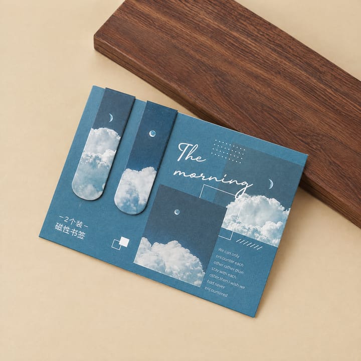 The Scenic Page Magnetic Bookmarks, The morning blue
