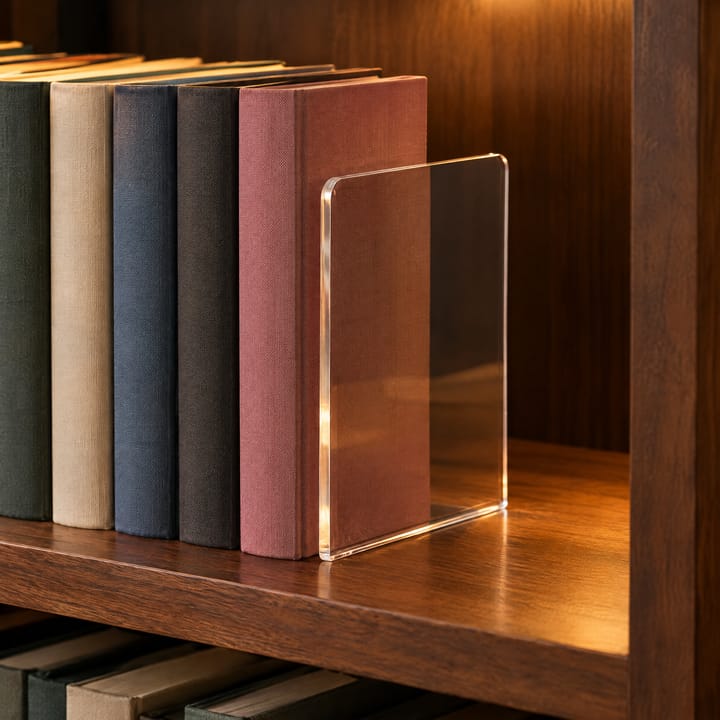 The Clear Line Acrylic Bookends
