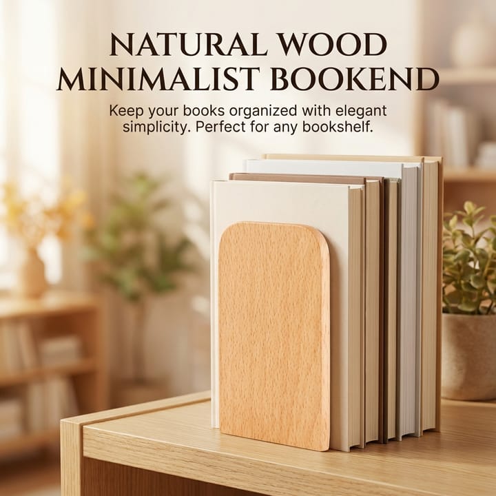 The Wooden Bookend Pair
