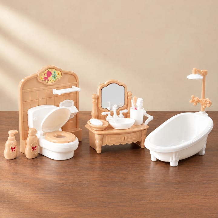 The Miniature Room Set, Brown bathroom