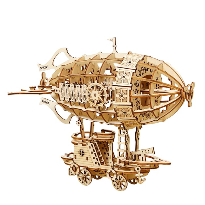 The Airship Wooden Model Puzzle Kit