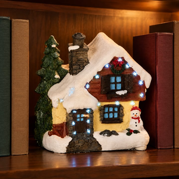 The LED Christmas Village House Figurine
