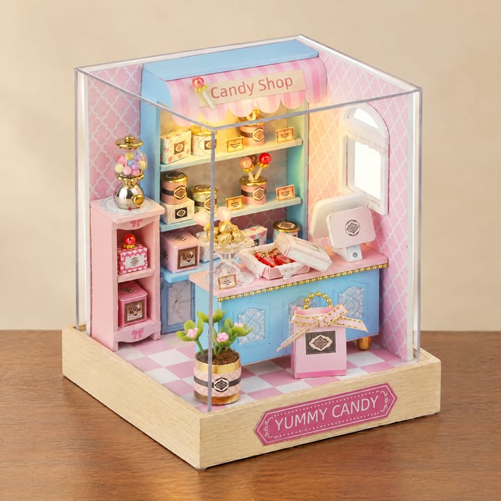 The Glow Room Miniature House Kit, Yummy Candy
