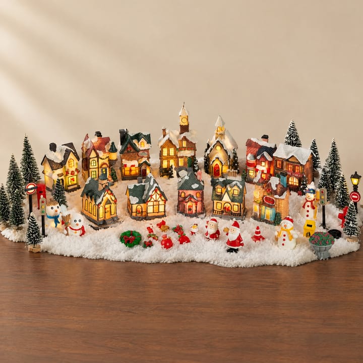 The Snowy Village Lighted House