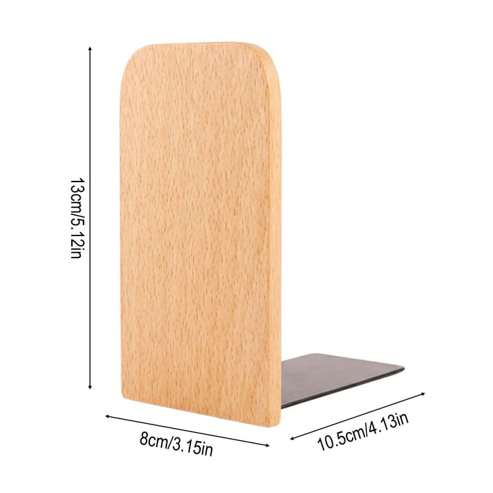 The Wooden Bookend Pair, Light wood