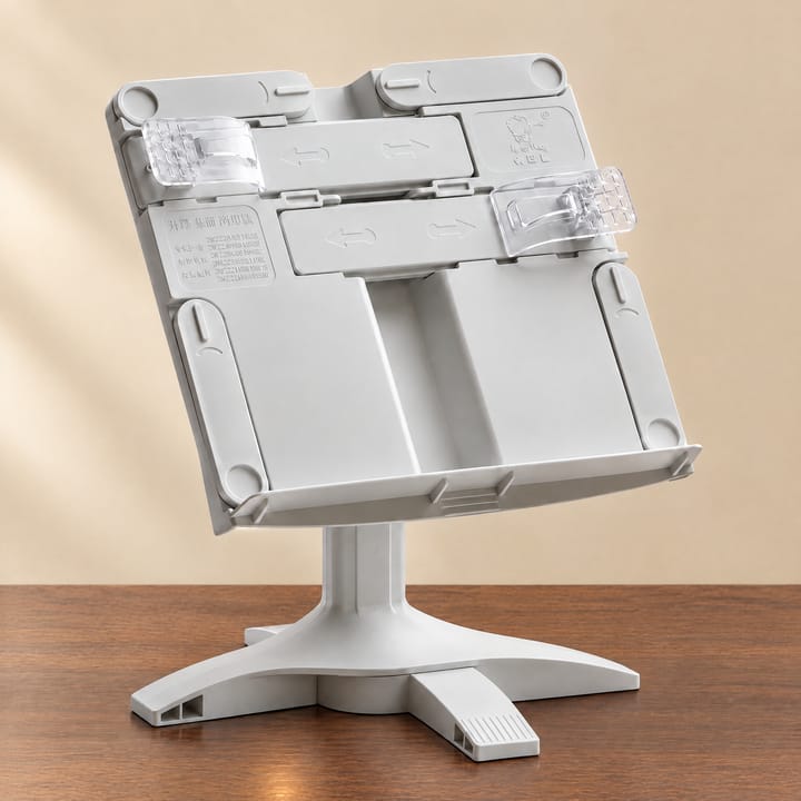 The Adjustable Reading Stand, White