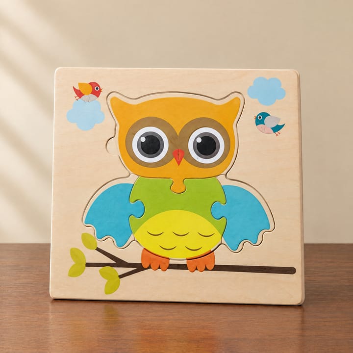 The Wooden Animal Puzzle Set, Owl
