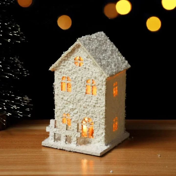 The Glowing Christmas Village House