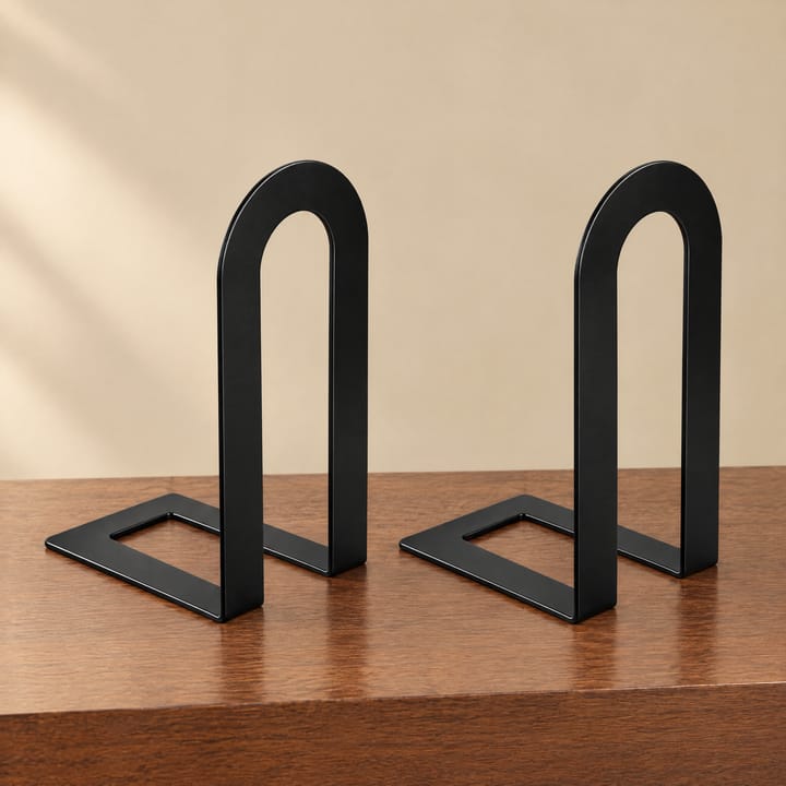 The Cornerstone L Bookends, Black