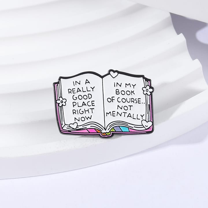 The Book Lover's Enamel Pin