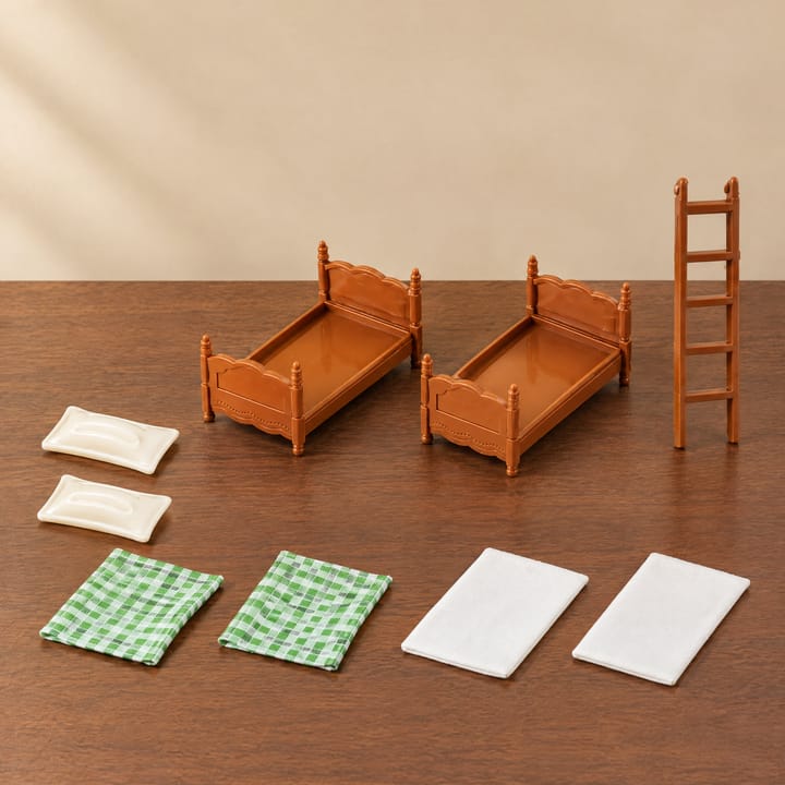The 1:12 Miniature Furniture Set, Wooden bunk bed set