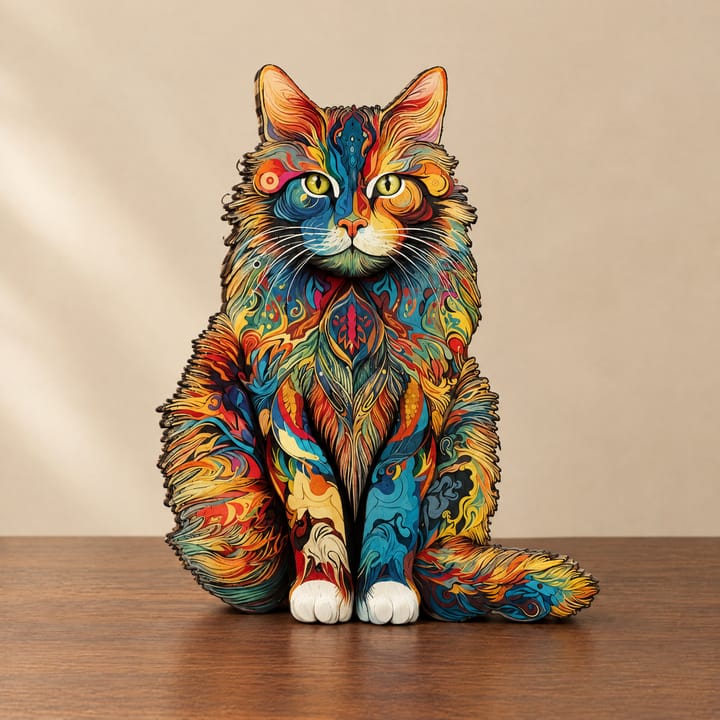 The Cat's Afternoon Wooden Puzzle