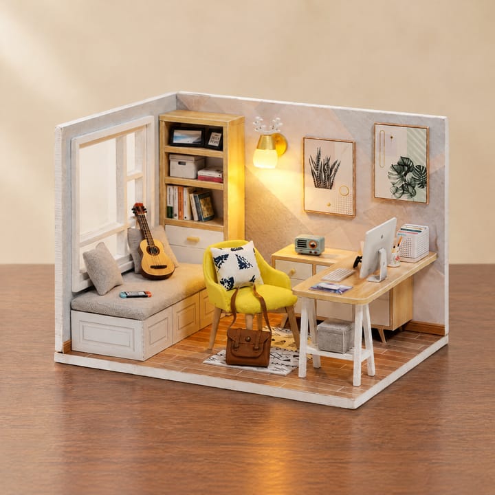 The Glow Room Miniature Kit, Yellow study